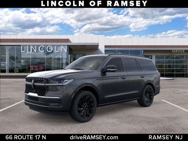 2026 Lincoln Navigator Reserve in Starlight Gray Premium Colorant — front three-quarter view